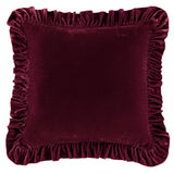 Stella Faux Silk Velvet Ruffled Euro Sham