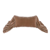 Stella Faux Silk Velvet Long Ruffled Pillow