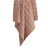 Stella Faux Silk Velvet Double Box Stitch Throw