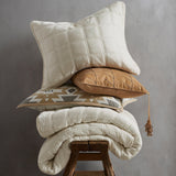 Stella Faux Silk Velvet Double Box Stitch Throw