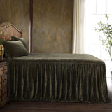 Stella Faux Silk Velvet Bedspread Set