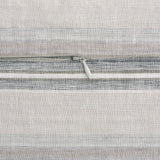 100% French Flax Linen Variegated Stripe Duvet Cover Set, Charcoal