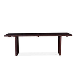 Barnwood Slabs 94" Reclaimed Wood Dining Table in Jacobean Brown