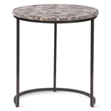 Calico 20" Nesting Tables in Chevron Pattern, Set 2