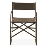 Copenhagen 19" Director's Chair in Black Leather