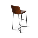Essex Morgan 18" Bar Chair in Hand Washed Chestnut