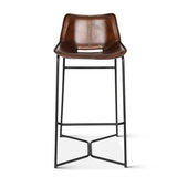 Essex Stanley 19" Bar Chair in Hand Washed Chestnut