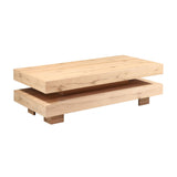 Flagstaff 55" Coffee Table in Natural Distressed Oak