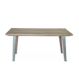 Ibizia 66" Dining Table in Vintage Teal Reclaimed Wood