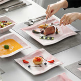 Flora Marble Pink 26 Piece Dinnerware Set
