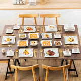 Flora Marble Grey 36 Piece Dinnerware Set