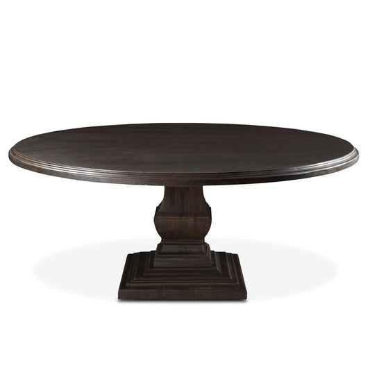 Nimes 72" Round Dining Table in Vintage Brown