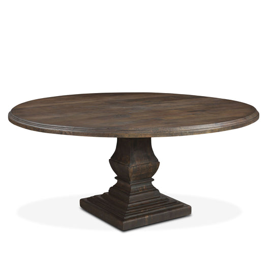 Nimes 72" Round Dining Table in Weathered Mango