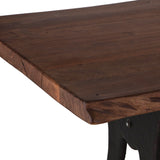 Organic Forge 72" Dining Table in Raw Walnut