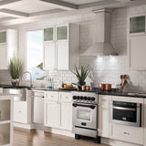 ZLINE 24" Autograph Dual Fuel Range, Stainless, Black accents, RAZ-24-MB