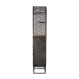 Roswell 23" Bar Cabinet in Natural Mango Wood and Iron