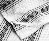Black Dish Towels - Striped Cleaning Towels