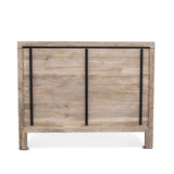 Tangiers King Bed in Carved Natural White