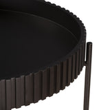 Verbania 29" Nesting Tray Tables in Matte Black