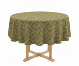 Round Block Print Tablecloths