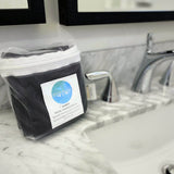Bamboo Facial Washcloth 6 Piece Set - Black