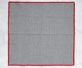 Black Striped Napkins with Red edges