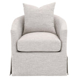 Faye Slipcover Swivel Club Chair
