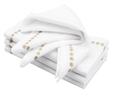 Gold napkins - White Napkins