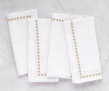Gold napkins - White Napkins