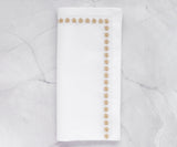 Gold napkins - White Napkins