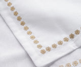 Gold napkins - White Napkins
