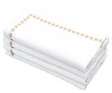 Gold napkins - White Napkins