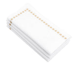 Gold napkins - White Napkins