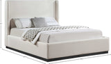 Flynn Linen Textured Wingback Bed - Luxurious Comfort and Contemporary Design for Your Bedroom Sanctuary