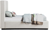 Flynn Linen Textured Wingback Bed - Luxurious Comfort and Contemporary Design for Your Bedroom Sanctuary