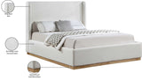 Flynn Linen Textured Wingback Bed - Luxurious Comfort and Contemporary Design for Your Bedroom Sanctuary