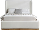 Flynn Linen Textured Wingback Bed - Luxurious Comfort and Contemporary Design for Your Bedroom Sanctuary