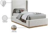 Flynn Linen Textured Wingback Bed - Luxurious Comfort and Contemporary Design for Your Bedroom Sanctuary