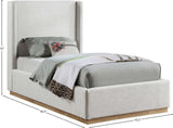 Flynn Linen Textured Wingback Bed - Luxurious Comfort and Contemporary Design for Your Bedroom Sanctuary