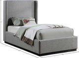 Flynn Linen Textured Wingback Bed - Luxurious Comfort and Contemporary Design for Your Bedroom Sanctuary