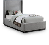 Flynn Linen Textured Wingback Bed - Luxurious Comfort and Contemporary Design for Your Bedroom Sanctuary