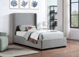 Flynn Linen Textured Wingback Bed - Luxurious Comfort and Contemporary Design for Your Bedroom Sanctuary