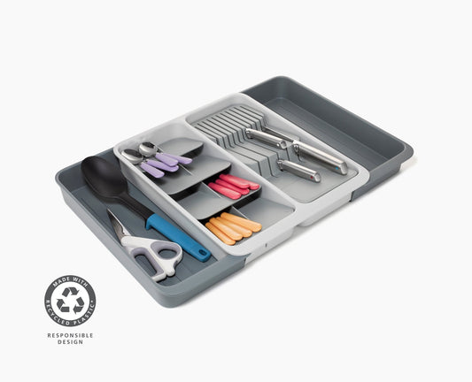 DrawerStore™ Expanding Tiered Cutlery, Utensil, Gadget & Knife Organiser