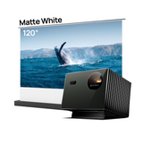 Long-Throw Projector Valerion Pro2 + AWOL Floor Rising Matte White Screen Bundle