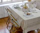 French Striped Tablecloth