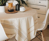 French Striped Tablecloth
