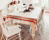 French Striped Tablecloth