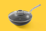 Frok 11" All-In-One Exclusive Non-Stick Fry Pan Meets Wok w/ Lid