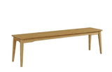 Currant Long Bench, Caramelized