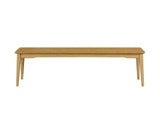 Currant Long Bench, Caramelized